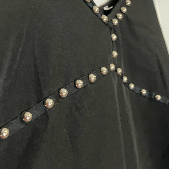 Black Studded Double strap tank size small - Picture 5 of 7
